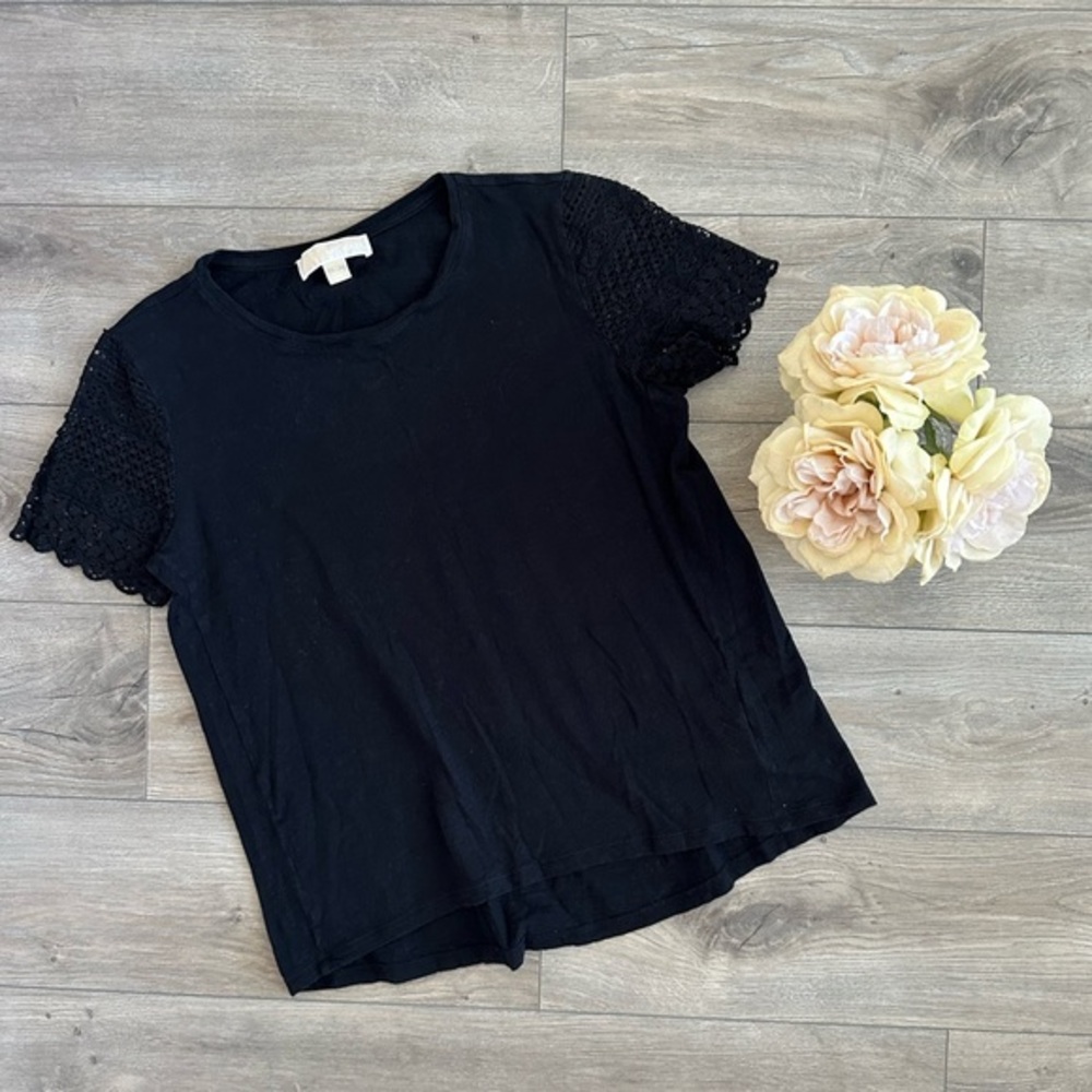 MICHAEL KORS‎ BLACK BLOUSE | SZ M